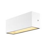 SLV Sitra L Up/Down  Wandleuchte Aluminium Weiß 24W 3060lm - 830-840 CCT | Außenbeleuchtung - IP65