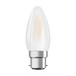 Osram LED B22D Kerze Fadenlampe Matt 4W 470lm - 827  | Ersatz für 40W