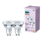 Mehrfachpackung 2x Philips Led-Spot GU10 PAR16 5W 355lm 36D - 827 