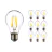 Mehrfachpackung 10x LED E27 Birne Fadenlampe Klar 7W 806lm - 822-827 Dim To Warm | Dimmbar - Ersatz Für 60W