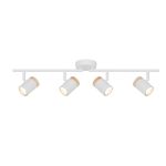 D'Lite Plafonnier Beitem Métal Dépolie Blanc FSC Bois | Convient Pour 4x GU10
