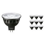 Lot 10x Philips Master LED Spot GU5.3 MR16 6.7W 430lm 10D - 930 Blanc Chaud | Meilleur rendu des couleurs - Dimmable - Équivalent 35W