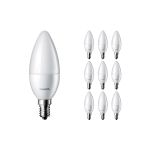 Lot 10x Philips Corepro LED Bougie E14 Dépolie 2.8W 250lm - 827  | Remplacement 25W