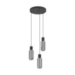Eglo Suspension Luminaire Maione Échantillon Noir | IP20 - Convient pour 3x E27 
