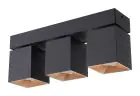D'Lite Plafonnier Kubo Aluminium Noir | IP20 - Convient pour 3x GU10 