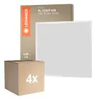 Lot 4x Ledvance Dalle LED Compact Aluminium Blanc 33W 3630lm - 840  | 60x60cm