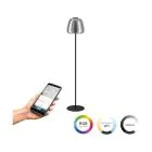 Eglo Lampadaires Salon Alfero-Z Échantillon Noir 15.5W 2000lm - 827-865 Accordable Blanc + RGB | IP20 - Zigbee Dimmable