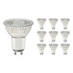Lot 10x Spot LED GU10 PAR16 4W 345lm 36D - 927 Blanc Très Chaud | Meilleur rendu des couleurs - Dimmable - Équivalent 50W